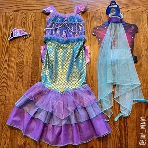 Girls Mermaid Princess Costume Size 7/8